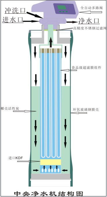 中央进水器结构示意图